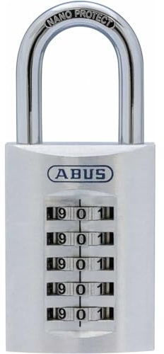 ABUS 183AL/45 B/DFNLI – Vorhängeschloss, Kombination, 183 – 45 mm, Aluminium, Blisterverpackung