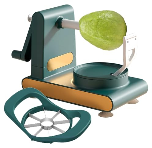 NGUMMS Peladoras de Verduras para Cocina,Peladoras de Patatas - Pelador de Kiwis - Minimiza los residuos de cortadoras y descorazonadores de Frutas, Cortador de Frutas Giratorio Manual Duradero para