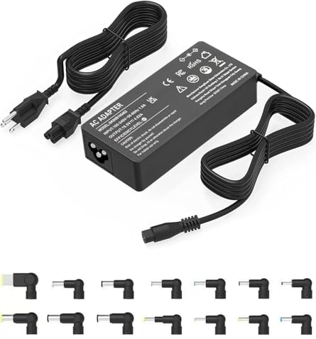 90W Universal AC Adapter Laptop Charger Compatible with HP Dell Acer Asus Lenovo IBM Sony Fujitsu Gateway Notebook Ultrabook Chromebook Power Supply Cord with 16 Connectors