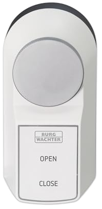 BURG-WÄCHTER Serratura Motorizzata Elettronica secuENTRY per Porte d’Ingresso, Serratura Porta, Apertura e Chiusura Tramite Pulsante, Funzionamento con App, secuENTRY active 7700, Bianco/Antracite