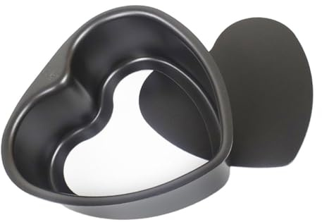 WATIIFUFU Stampo Per Torta a Forma Di Amore Teglia Da Forno Base Estraibile Teglia Antiaderente Per Uso Casalingo
