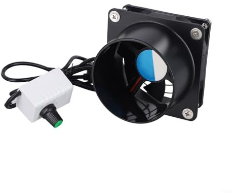 babominimer Ventilatore per condotto assorbitore di fumo, estrattore di fumi, velocità regolabile USB, per cucina, bagno o officina circolazione dell'aria (solo ventilatore)