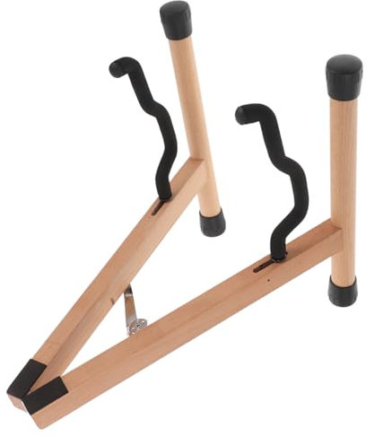 BESTonZON Faltbarer Holz-gitarrenständer Mit Gepolstertem Schaum Für Akustik Gitarre Geeignet Für Bass Banjo Ukulele Und Mandoline Stabil Und Einfach Zu Montieren
