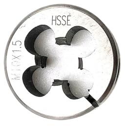 Runde Schneideisen Rundes Gewindeschneideisen HSSE Metrisch AR-D Feingewinde-Rundschneideisen M10 M11 M12 M14 M15 M16 M18 M20 M22 X0,5 X0,75 X1,25 X1,5 Maschinenschrauben-Gewindeschneideisen (M12X2)(M
