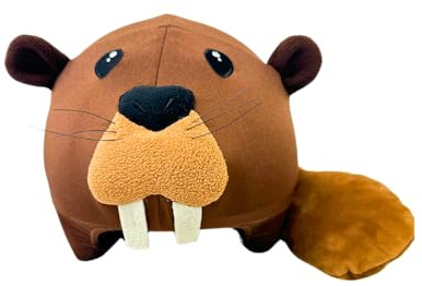 COOLCASC® Castoro - Copricasco Moto e Sci per Bambini - Personalizza il tuo casco bambino con una copertura protettiva vivace e divertente - Sci Accessori e Ideale per Bici - Taglia Unica