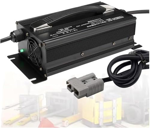 WLEJSL Chargeur Batterie au Plomb Haute Puissance 1200 W pour Chariot Élévateur 12 V/24 V/36 V/48 V/60 V/72 V avec Prise Anderson 50 A pour Chariots Élévateurs Électriques,72v 12a