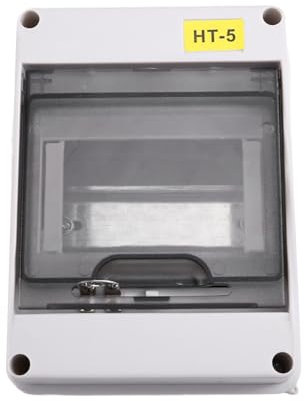 Yominerr Scatola di Giunzione Stagno IP65 A 5 Vie Della Serie HT per Interruttore Differenziale da Esterno con Blocco In Plastica