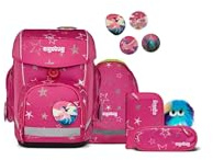 ergobag cubo Bundle Set ergonomischer Schulrucksack Klassisch 6-teilig 1. Klasse Grundschule SternzauBär - Pink