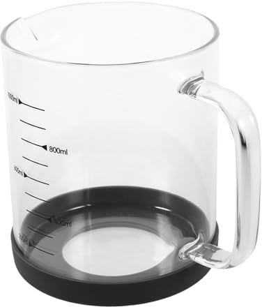 Ipetboom Tasse à Mesurer Verre Pour Liquide Avec Poignée Doseur Pour Lait Et Jus De Fruits Facile à Transporter