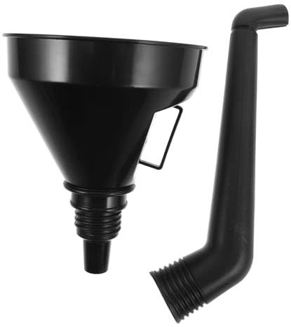Cabilock Entonnoir à Carburant Coudé avec Filtre Intégré pour Voitures et Motos Entonnoir Large pour Huile Kérosène et Liquides Automobiles Outil Polyvalent pour Ravitaillement sans
