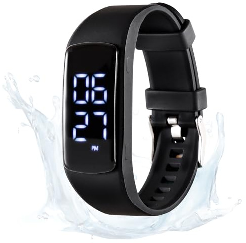 Schrittzähler Uhr Ohne Handyverbindung, IP68 wasserdichte, EPERSU Fitness Tracker Armband Kalorienzähler für Kinder, Männer, Frauen, Ohne App, Ohne Bluetooth, für Sauna & Schwimmen