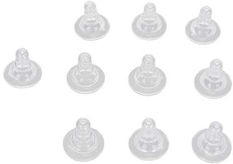 Acouto Capezzoli per Allattamento Capre 10 Pezzi Capezzoli per Allattamento Capre, Tettarelle in Silicone per Agnelli e Capretti, Forniture per Alimentazione Portatili e Resistenti Ai Morsi per