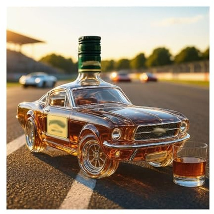 2025 Whiskyflasche, Autoform, Glaskaraffe, 3D-Autothema (Stil 2)(Style 3)