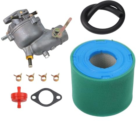 MoSundi Kit carburateur métallique compatible avec 394228/390323/398170 pour moteurs Briggs & Stratton 7HP 8HP 9HP, compatible avec les modèles 170401/170402/170412/170417/170431/170432/170435/17043 7