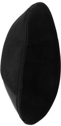 Jüdischer Gebetshut aus Polyester, Schwarz, Rund, Klassisch für Männer | Juden Hut, Kippa Mütze aus Polyester, Jüdische Kopfbedeckung für Alltag und Fest