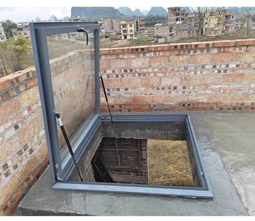 C lucernario per capanno tenda da tetto cantina Ga Conserva & ingresso attico (56 x 56 cm) – Luce a cupola esterna per una migliore illuminazione