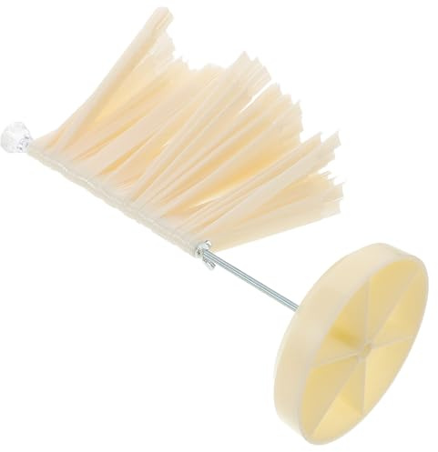 Hoement Présentoir à Vernis à Ongles en Spirale 120 Couleurs, Structure Rotative Portable en Plastique Beige, Nuancier Fan-shaped pour Salon et Services Mobiles