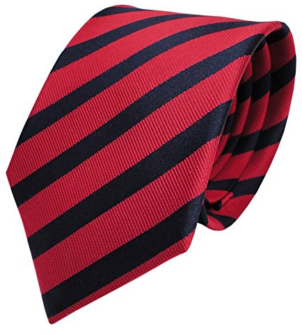 TigerTie Designer Seidenkrawatte in gestreift, Krawattenbreite 8 cm