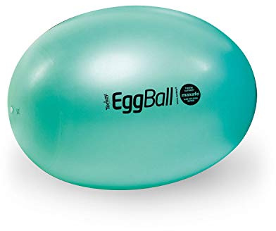 PEZZI Eggball Maxafe Gymnastikball | Eiförmiger Gymnastikball für stabileres Sitzen, Rücken- und Beckenbodentraining, latexfrei