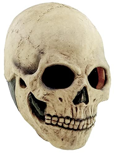 Ghoulish Productions - Masque Terrifiant Crâne, Collection Skulls, Costume en Latex Robuste, Peint à la Main, Halloween, Peur, Défilé de Carnaval, Fête Costumée, Taille Unique Adulte