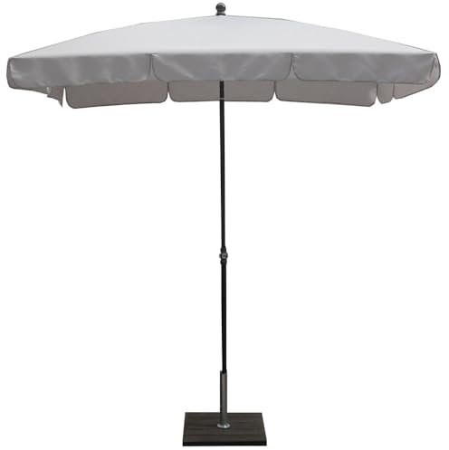 Maffei Art 114R Novara Sonnenschirm, rechteckig, 210 x 130 cm, Polyester, wasserdicht, hergestellt in Italien Farbe: Grau.