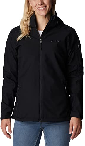 Columbia Cascade Ridge Softshell, Chaqueta De Softshell Cortavientos Mujer, Black, XL