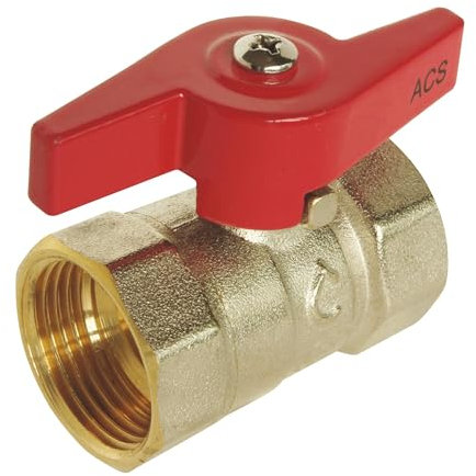 Somatherm for You - Valve con una doppia sfera femmina femmina femmina - Controller farfalla - Passaggio standard - Impermeatura rinforzata con 2 giunti tori