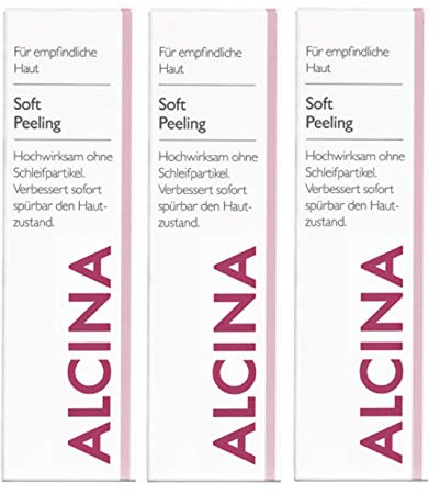 3er S Soft Peeling Pflegende Kosmetik Alcina Hochwirksam ohne Schleifpartikel je 25 g = 75 g