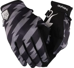Thrashin Supply Stealth Mens Textile Gloves Black/Black LG