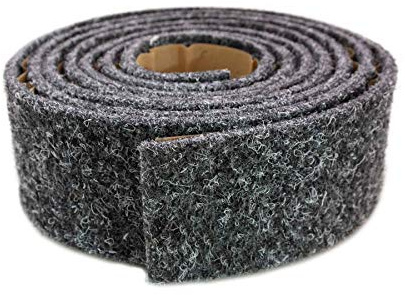 Primaflor Nadelfilz Bodenbelag Merlin | Grau | Sockelleiste | Nutzungsklasse 33, 17 dB Trittschallminderung, stuhlrollen- und treppengeeignet, GUT-zertifiziert, für Fußbodenheizung