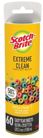 Scotch-Brite 50% Stickier Lint Roller Refill: 8 in. Width / 60 Sheets
