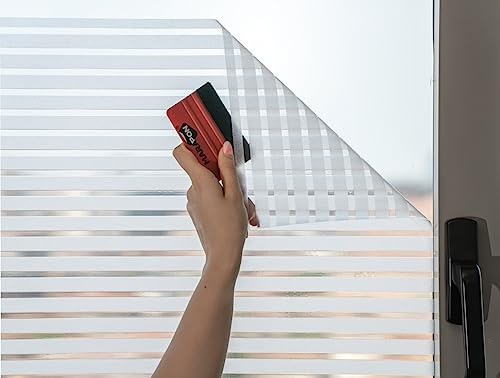 MARAPON® Milchglas Fensterfolie mit Sternenmuster [90x200 cm] inkl eBook mit Profitipps - Statische Haftung - Fensterfolie selbsthaftend Blickdicht - Sichtschutzfolie Fenster - Sichtschutz Bad