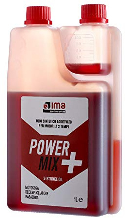 IMA Olio Miscela Power Mix Sintetico per Motori 2 Tempi da 1 LITRO - Motosega DECESPUGLIATORE