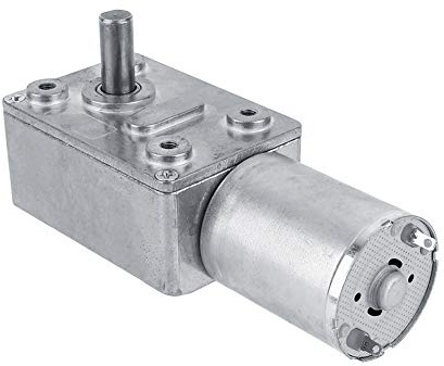 Motoréducteur Réversible 12V DC, Moteur à Engrenage à Vis sans Fin Turbo, Réduction de Vitesse 5RPM
