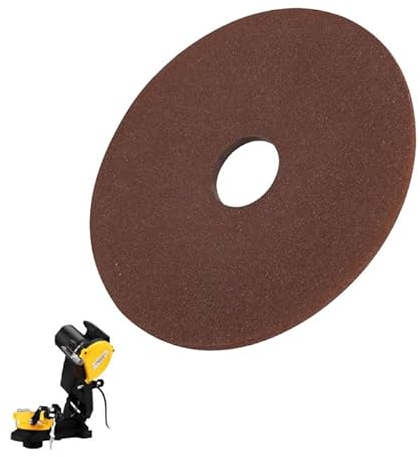 OUKENS Meule abrasive de rechange, Disque de meule de 105 mm x 22 mm pour affûteuse de tronçonneuse à Pas de 3/8 325, Disque Abrasif Meule Abrasive De Rechange pour affûteuse de chaînes