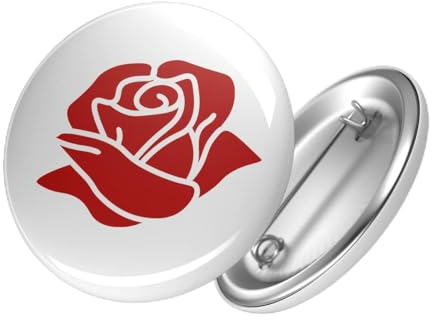 Huuraa Button Rose Blüte Geschenk Größe 25mm Rose Geschenkidee