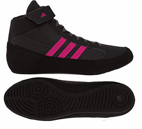 adidas Youth HVC Wrestling Shoes, 4 Big Kid