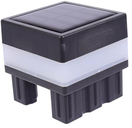 DOITOOL 1stk Solar Post Lampe Led-solarleuchten Zaunpfostenkappenlichter Außensäule Außenlampe Solarenergielampe Säulen Led-zaunpfosten Led-außenleuchte Plastik Draussen Gartenbeleuchtung