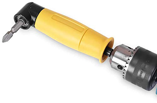 90° Corner Electric Impact Screwdriver Drill Right Angle Drill bit Holder Corner Attachment Angle Wrench Electric Impact Drill deviceright Angle Drill Driver (155 * 32mm)