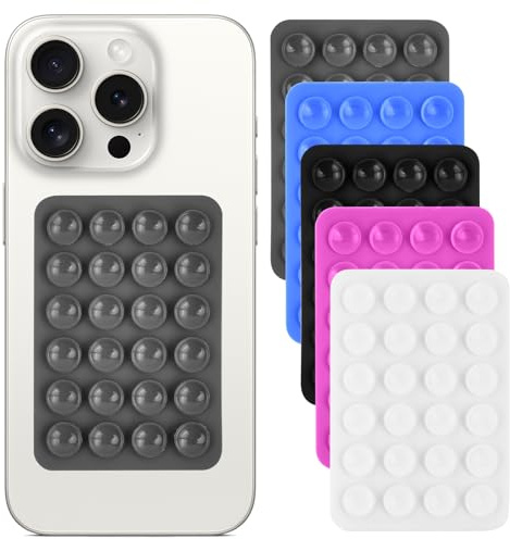 Wisebom Lot de 10 Ventouse en Silicone Support Telephone Ventouse Polyvalent Support à Ventouse Support Telephone Voiture Ventouse Convient aux Coques de Téléphones Portables
