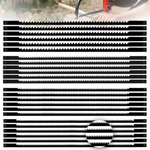 24 Pezzi Lame Traforo 127mm, Lame per Sega A Scorrimento, Pergamena In Acciaio Ai Carbonio da con Denti a Spirale, Per Legno, Metallo, Plastica, Taglio, Taglio, Intaglio(10/15/18/24)
