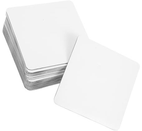SUPVOX Bases para Exhibiciones de Pasteles Cuadradas de Papel en Color Claro, 25 Piezas, para Mantener el Pastel Estable y Manos Limpias en Fiestas y Cumpleaños