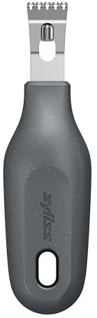 Zyliss 2 in 1 Zester, Citrus Grater/Zester with Coarse and Fine Zests, Sustainable Wheat Straw Handle/Stainless Steel, Dishwasher Safe