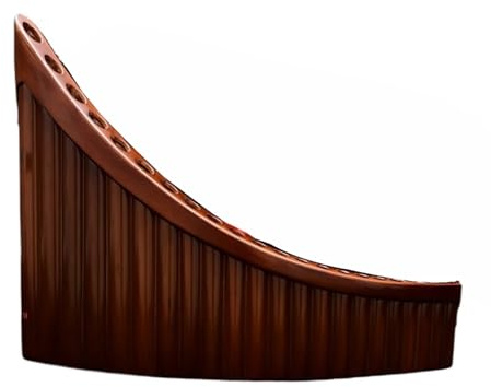 Panflöte aus Bambus Panflöte Instrument für Erwachsene Bitter Bambus ethnische 22 Rohre Holzstütze G Melodie(G tune)