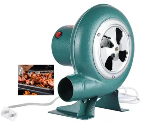 Soplador De Aire Eléctrico Centrífugo - Turbina Soplador De Castillos Hinchables, Parrilla del Encendedor del Carbón De La Fan, Excitador De Llama De Arranque De Fuego De Parrilla(30W)