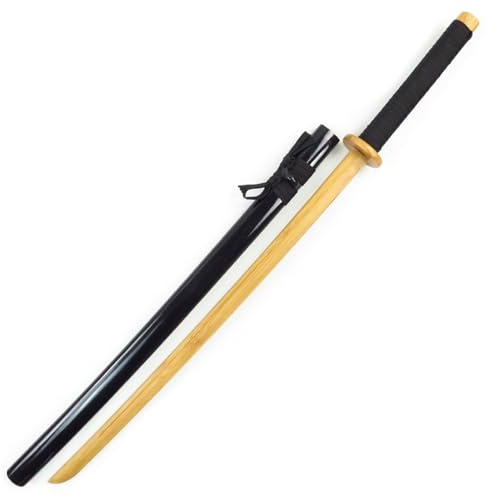 HJHUUA Katana de bambú Natural,Bokken Hecho a Mano,Espadas samuráis de Madera para Regalos,decoración,Entrenamiento de Kendo,decoración,Cosplay,102cm