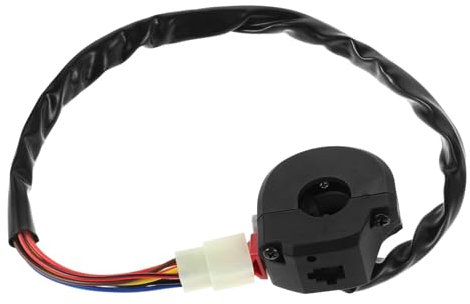 GLEAVI Interruttore di Arresto per Moto, Comando 3 Funzioni per Manubrio, Avvio Elettrico e Spegnimento, Plastica, Installazione Facile