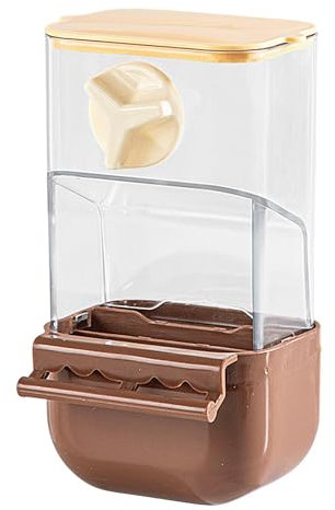 Automatic Parrot Feeder, Large Capacity Foods Dispenser, 18x9.5x9.2cm Adorable Outdoors Husks Separation Parrots Food Dispenser with Perch, Garden Decoration Bird Feeder