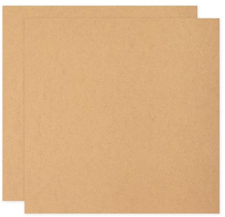 sourcing map Tablero de madera MDF para manualidades, tablero de fibra de densidad media de 2 mm de grosor, madera sin terminar para proyectos de bricolaje, clases de arte, carpintería, pintura (15 x