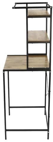 ZENGRICE Estante para lavadora y secadora con 3 niveles, estante para lavadora, estantes para lavadoras, cubiertas protectoras, amplio espacio de almacenamiento, para baño, lavandería, balcones